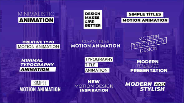 Minimal Titles Animation - VideoHive 57324911
