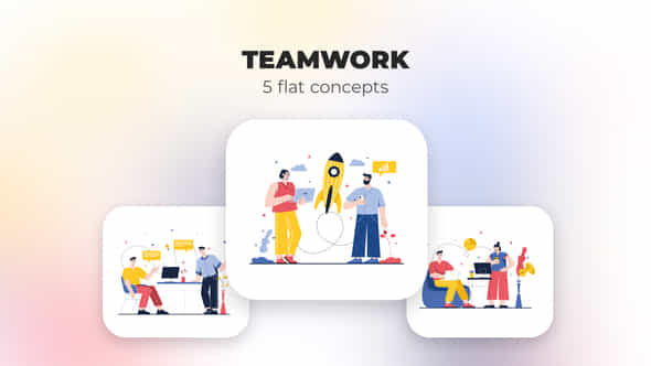 Teamwork - Flat - VideoHive 39948132