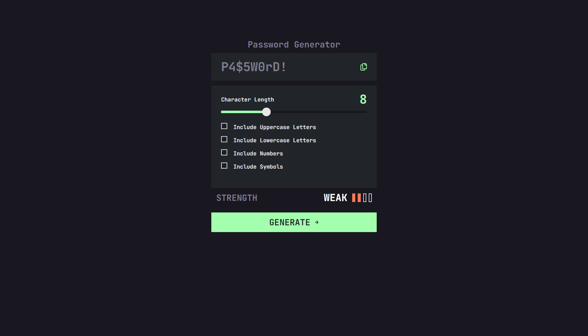 Password Generator