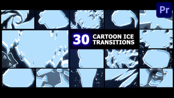 Cartoon Ice Transitions - VideoHive 42268320