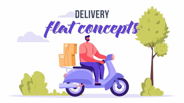 Delivery - Flat Concept - VideoHive 33639441