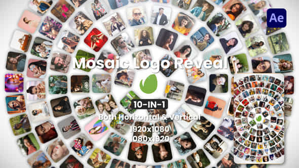 Mosaic Logo Reveal - VideoHive 48048207