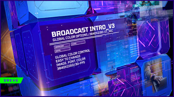 Broadcast Intro V 3 - VideoHive 46665833