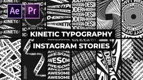 Kinetic Typography Instagram Stories - VideoHive 26002437