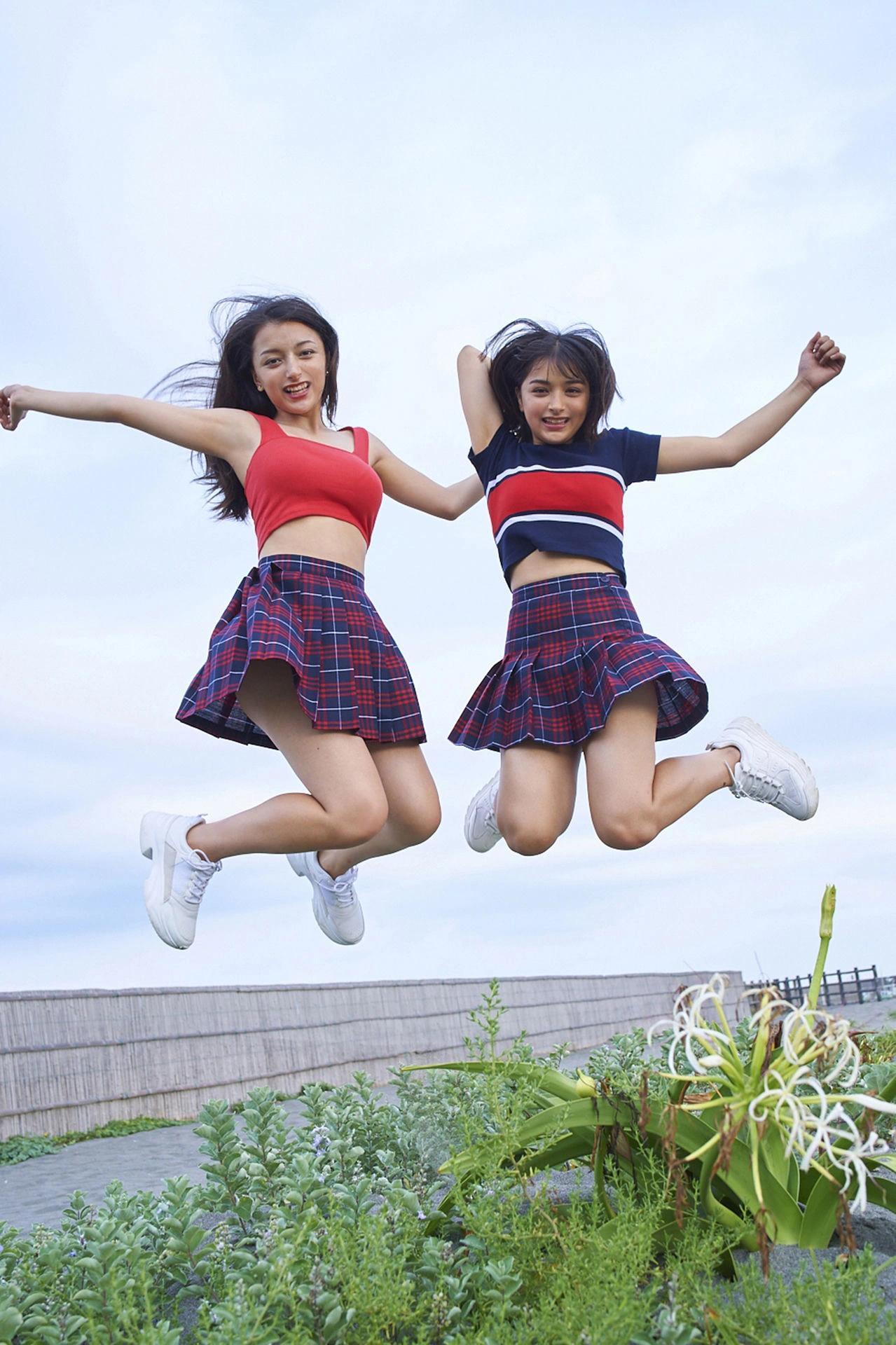 Erika エリカ, Marina マリナ, ヤンマガデジタル写真 「Eri－Mari エリマリ姉妹」 Set.02(9)