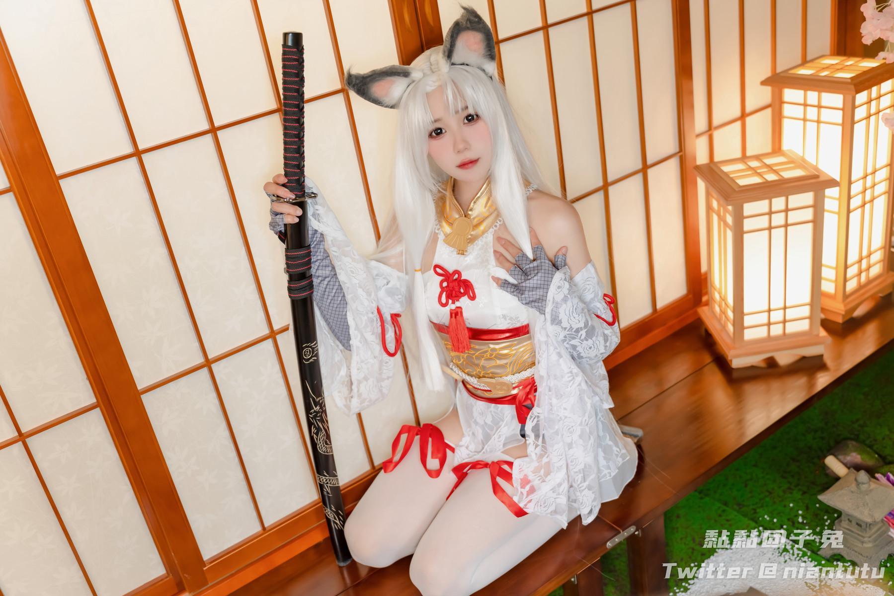 Cosplay 黏黏团子兔 白丝胡桃(9)