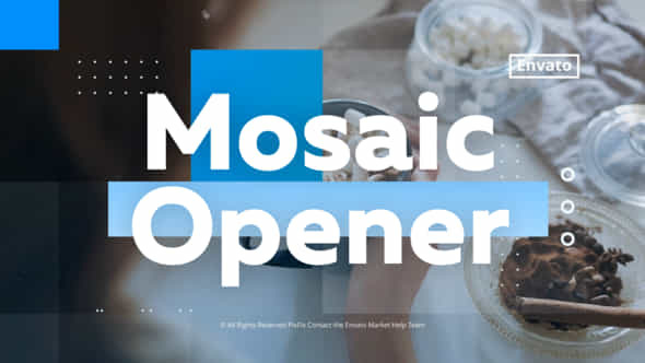 Mosaic Opener DaVinci - VideoHive 36145896