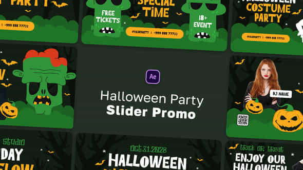 Halloween Party Slider - VideoHive 47552580