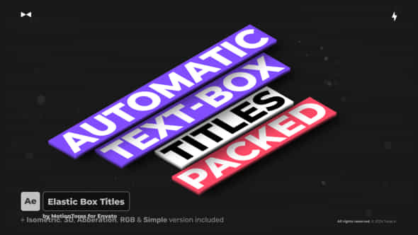 Elastic Box Titles Ae - VideoHive 52346127