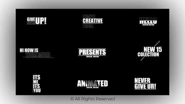 Creative Titles Mogrt - VideoHive 46624773