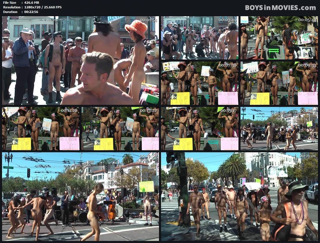 NUDE IN / BODY FREEDOM PARADE en San Francisco el 26 de septiembre de 2015 |  Chicos en las películas [BiM]