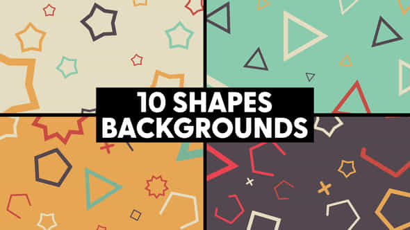Geometric Shapes Backgrounds - VideoHive 47855481