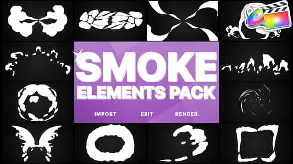 Smoke Elements Pack | FCPX - VideoHive 24297220