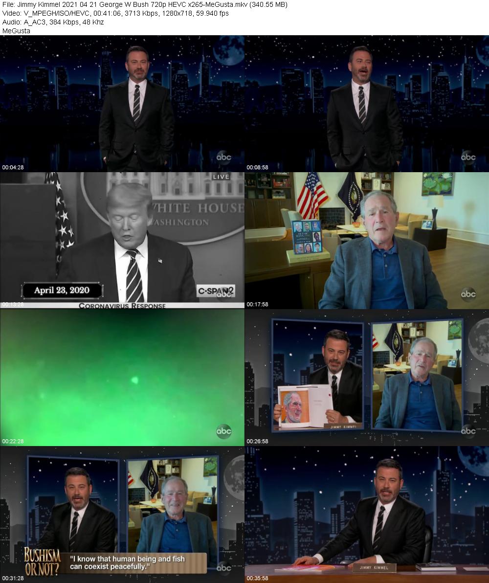 Jimmy Kimmel 2021 04 21 George W Bush 720p HEVC x265