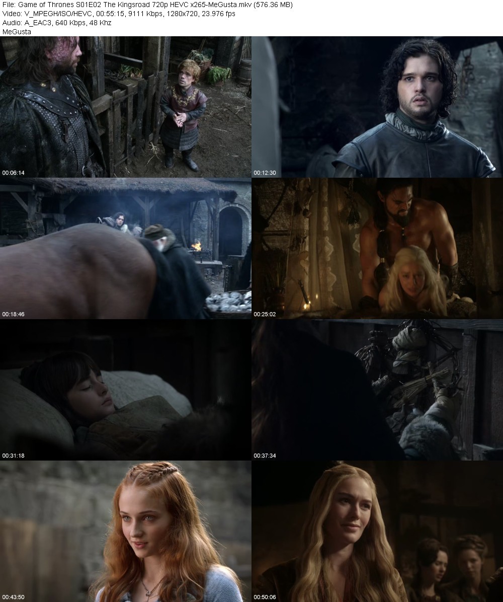 Game of Thrones S01E02 The Kingsroad 720p HEVC x265-MeGusta