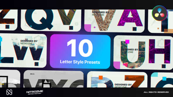 Letters Typography - VideoHive 45341791