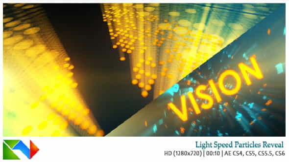 Light Speed Particles Reveal - VideoHive 4571075