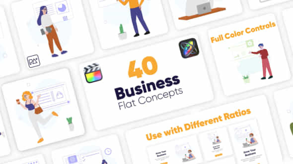 Business Flat Concepts - VideoHive 43236641