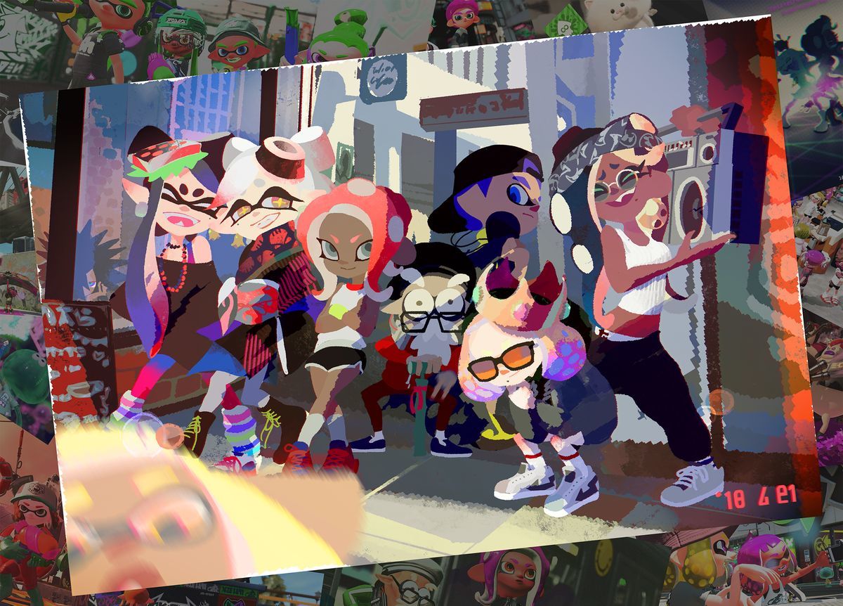 splatoon 2 first anniversary art