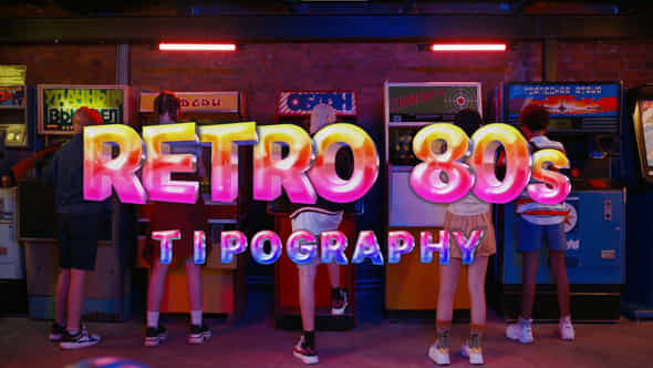 Retro 80s Typeface - VideoHive 46356596