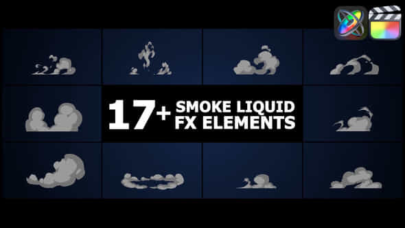 Smoke Liquid Style Elements Fcpx - VideoHive 50525679