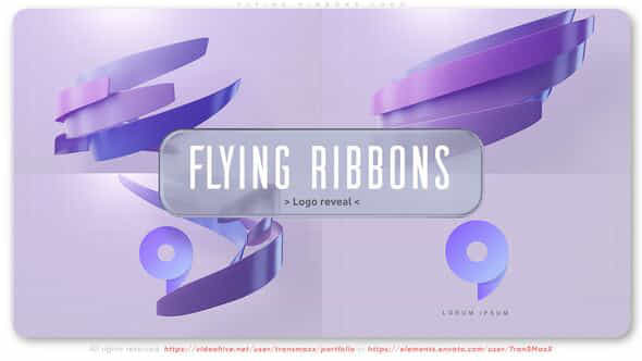 Flying Ribbons Logo - VideoHive 53307207