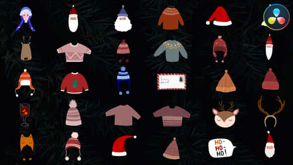 Christmas Hats And - VideoHive 42313576