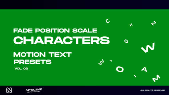 Characters Motion Text - VideoHive 45757080