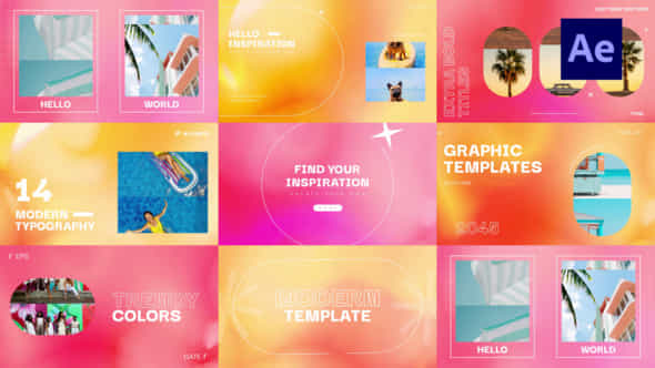 Colorful Animation Typography - VideoHive 48055667