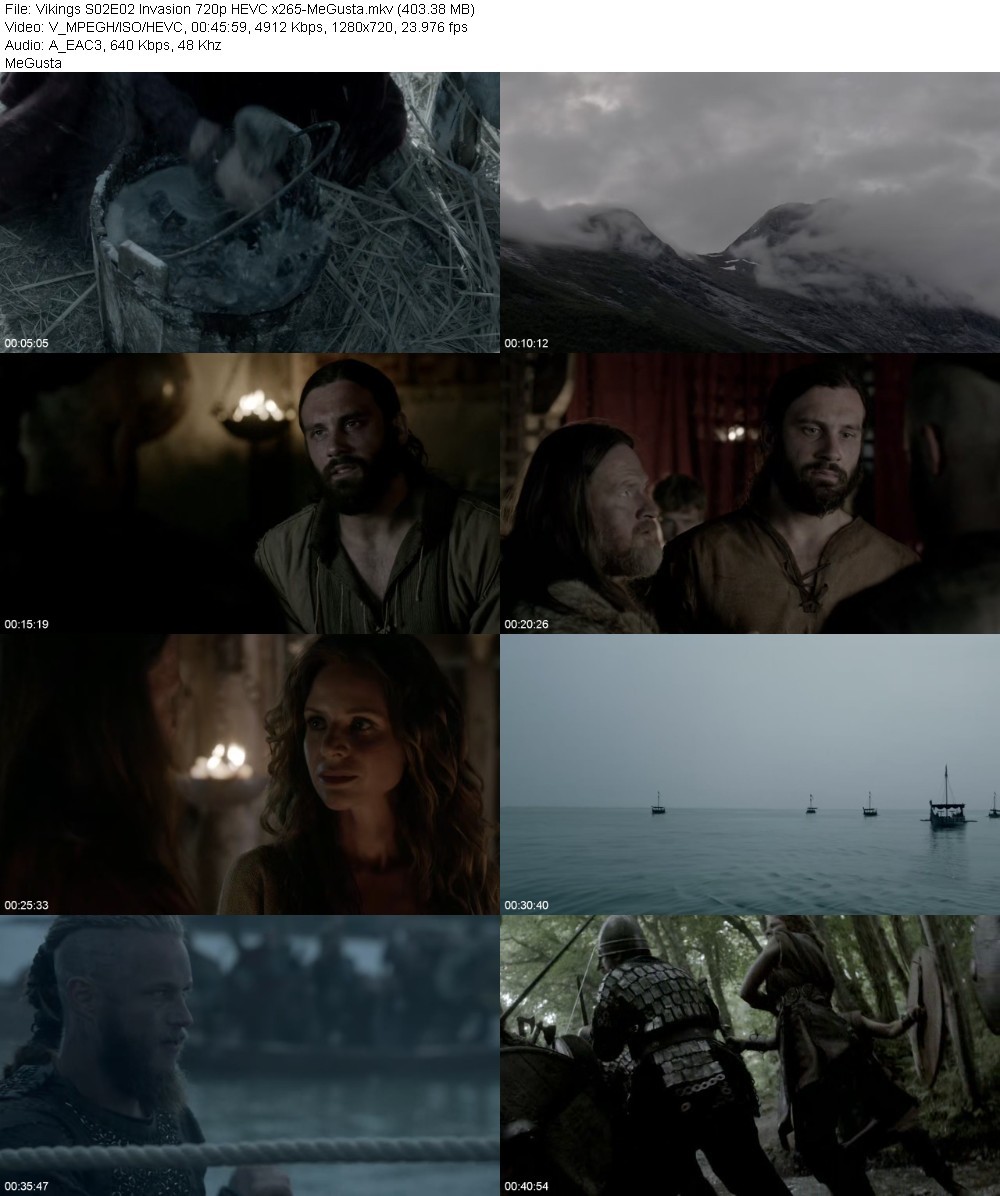 Vikings S02E02 Invasion 720p HEVC x265-MeGusta