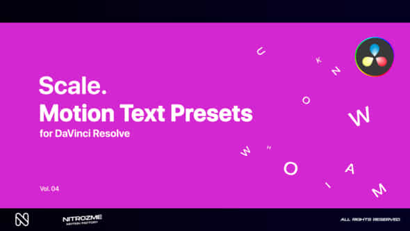 Scale Motion Text - VideoHive 46705676