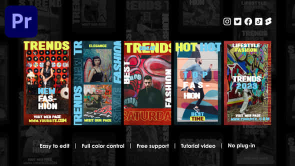Trendy Instagram Stories - VideoHive 43227794