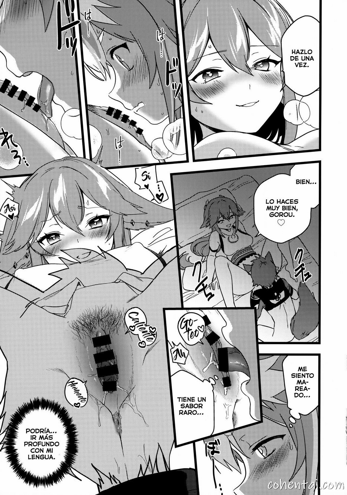 Inu to Kitsune ga Majiwaru Yoru ni (Genshin Impact) manga hentai xxx español