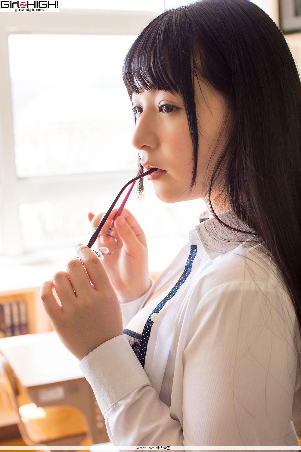 [日本Girlz-High写真] Hirano Moe 平野美 – 黑丝女老师的迷惑(37)