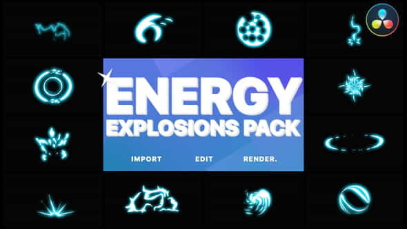 Energy Explosion Elements | DaVinci - VideoHive 32047488