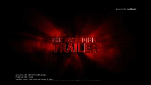 Incredible 3D Title - VideoHive 24462506