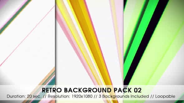 Retro Backgrounds Pack 02 - VideoHive 2579906