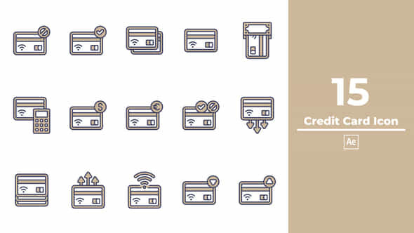 Credit Card Icon After Effects - VideoHive 49234946