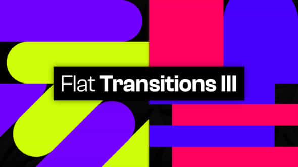 25 Flat Transitions - VideoHive 48028013
