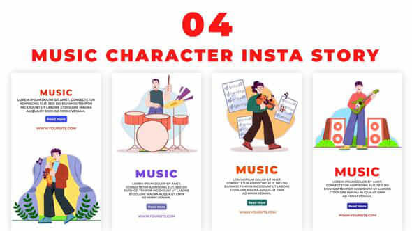 Musical Character Instagram - VideoHive 39029842