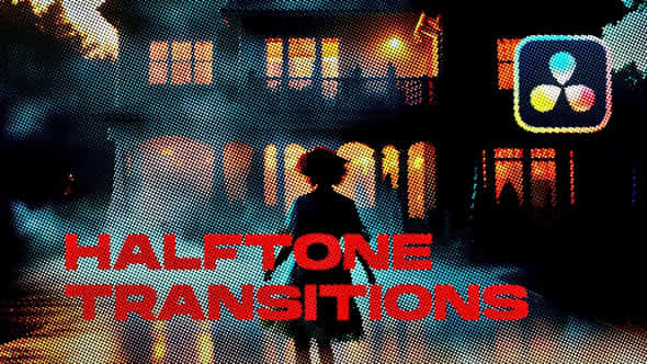 Halftone Dots Transitions - VideoHive 47602664