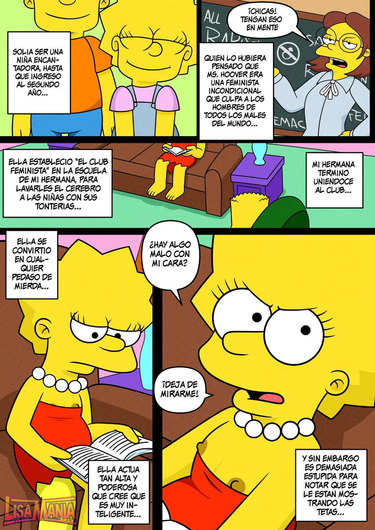 I don't need feminism because I love my big brother's dick version Simpsons - 5