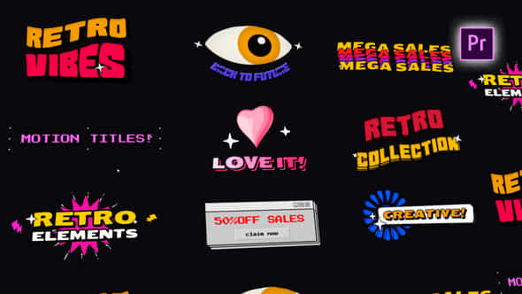 Retro Fun Titles Pack - VideoHive 52212420