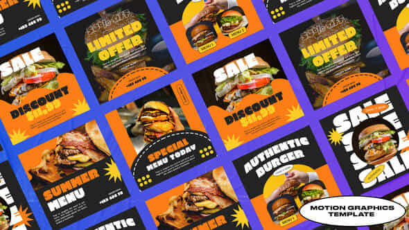 Telkom Burger Media Posts Mogrt - VideoHive 50049561