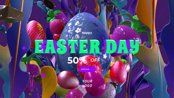 Happy Easter Day - VideoHive 44754337