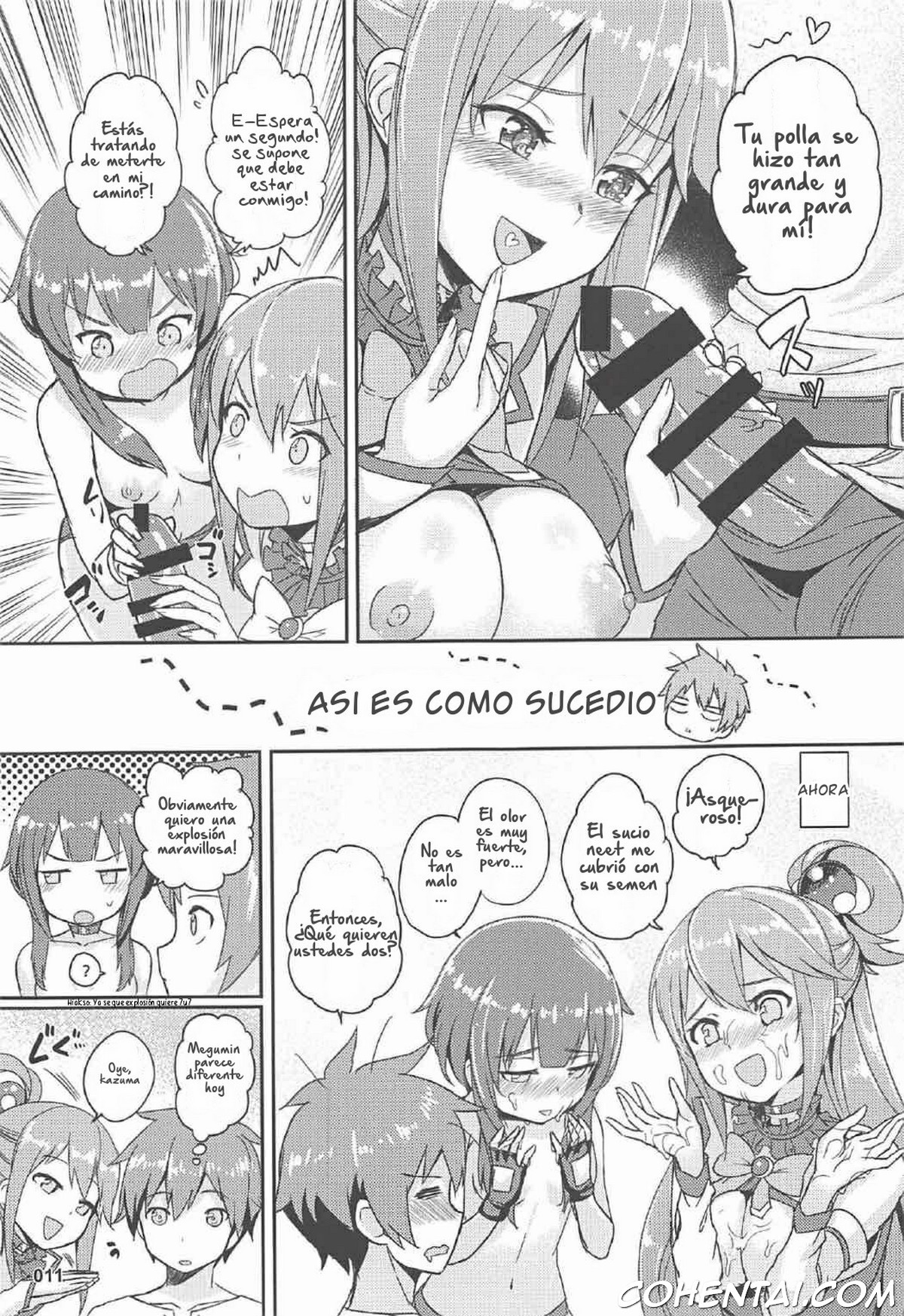 Kono Azen na Kazuma ni Shojo o! (Kono Subarashii Sekai ni Syukufuku o!) xxx comics manga porno doujin hentai español sexo 