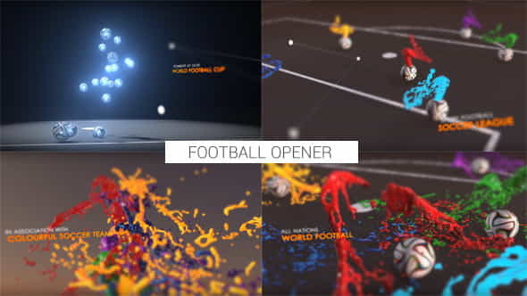 Colourful Football Opener - VideoHive 7884676
