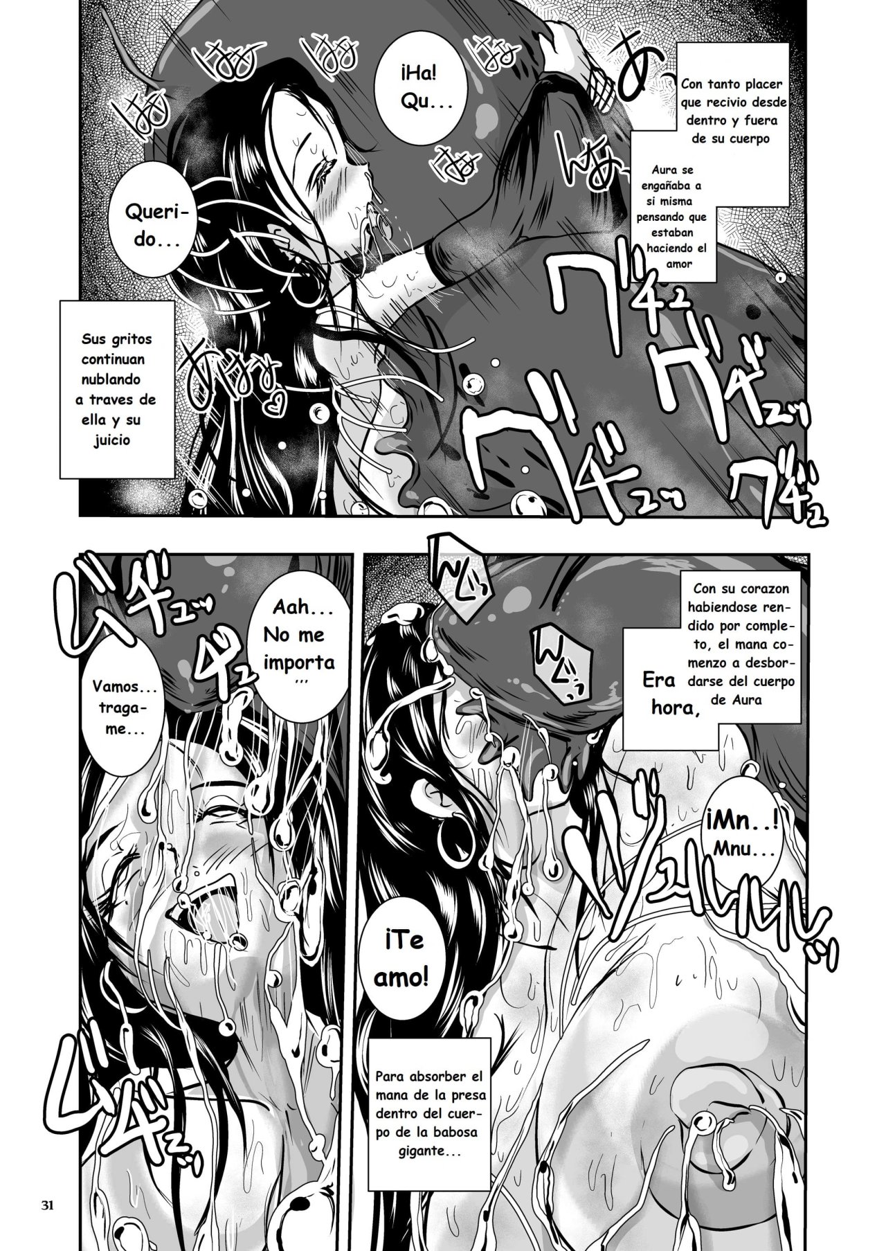 Parasitized Giant Slugs VS Sorceress of the Black Hair as Aura - 30