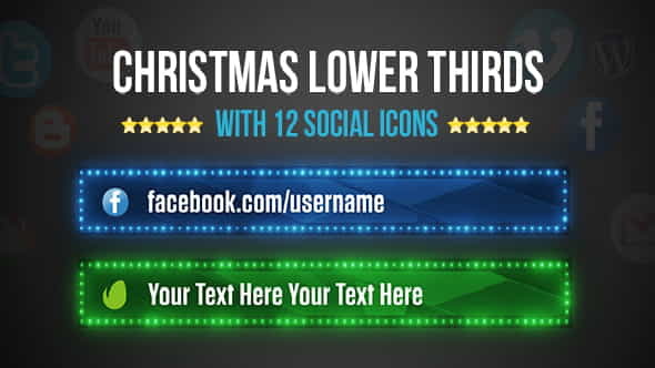 Christmas Lower Thirds - VideoHive 13933650