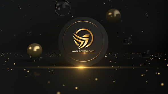 Golden Logo Opener - VideoHive 32322556